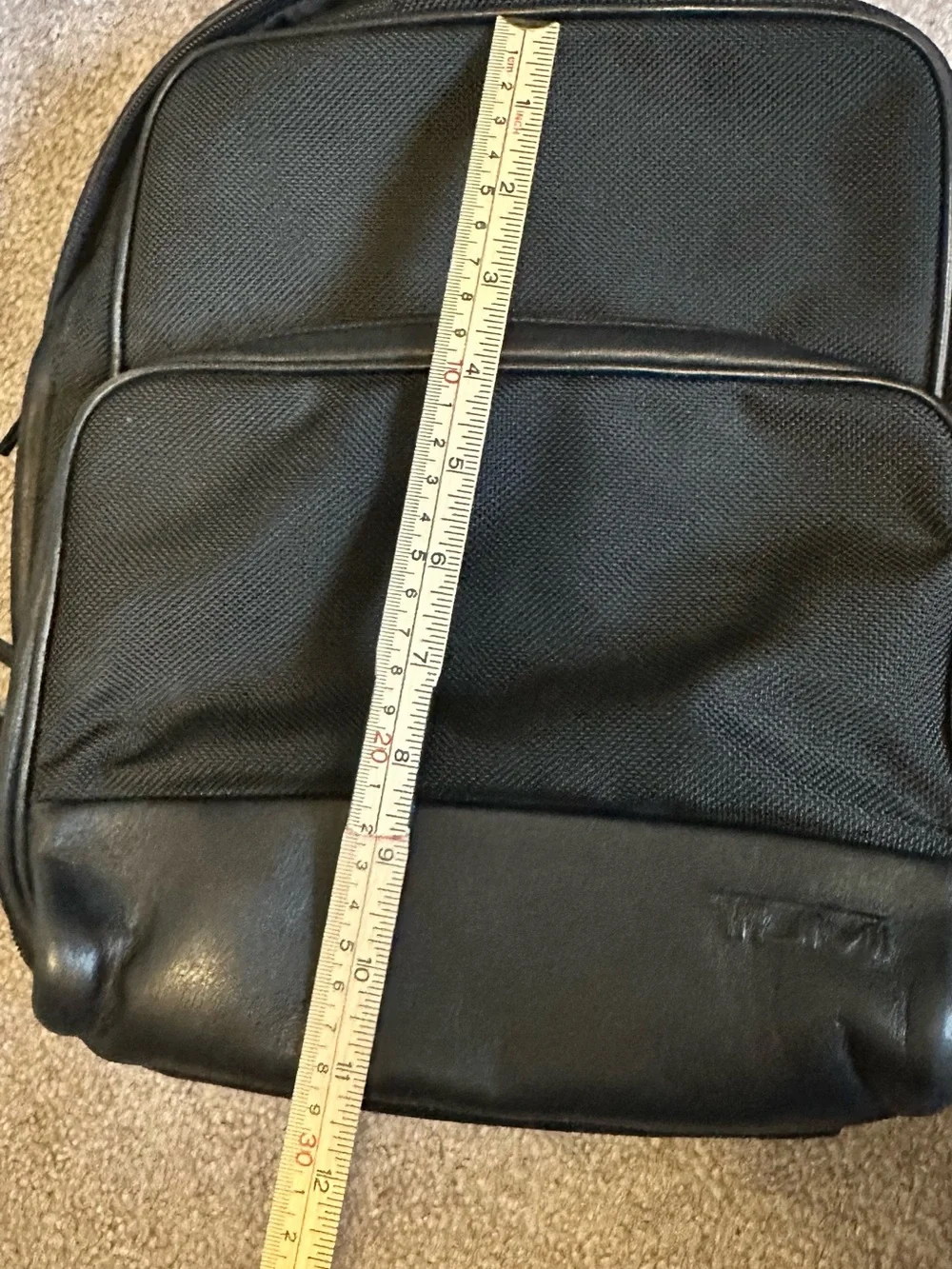 TUMI Black Backpack Sleek Everyday Carry GUC